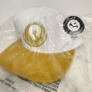 Saint Seiya Loot Crate Exclusive Netflix Snapback Hat White Gold Anime 2017 NEW
